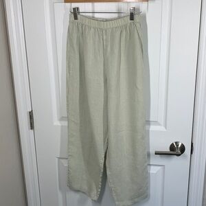 Hot Cotton by Marc Ware linen elastic waist pants size small